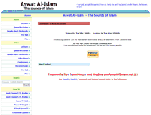 Tablet Screenshot of 40499931www.aswatalislam.net
