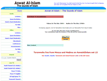 Tablet Screenshot of iwww.aswatalislam.net